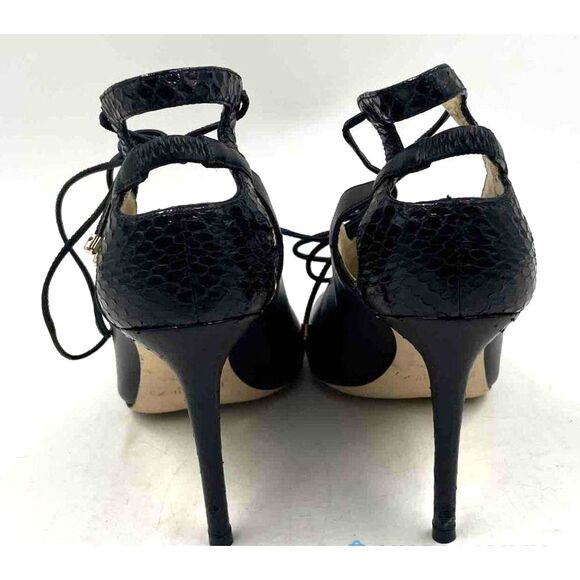 Authentic Jimmy Choo "SAYRA 100" Black Stiletto High Heel Booties Size EUR 36.5 - Picture 3 of 6